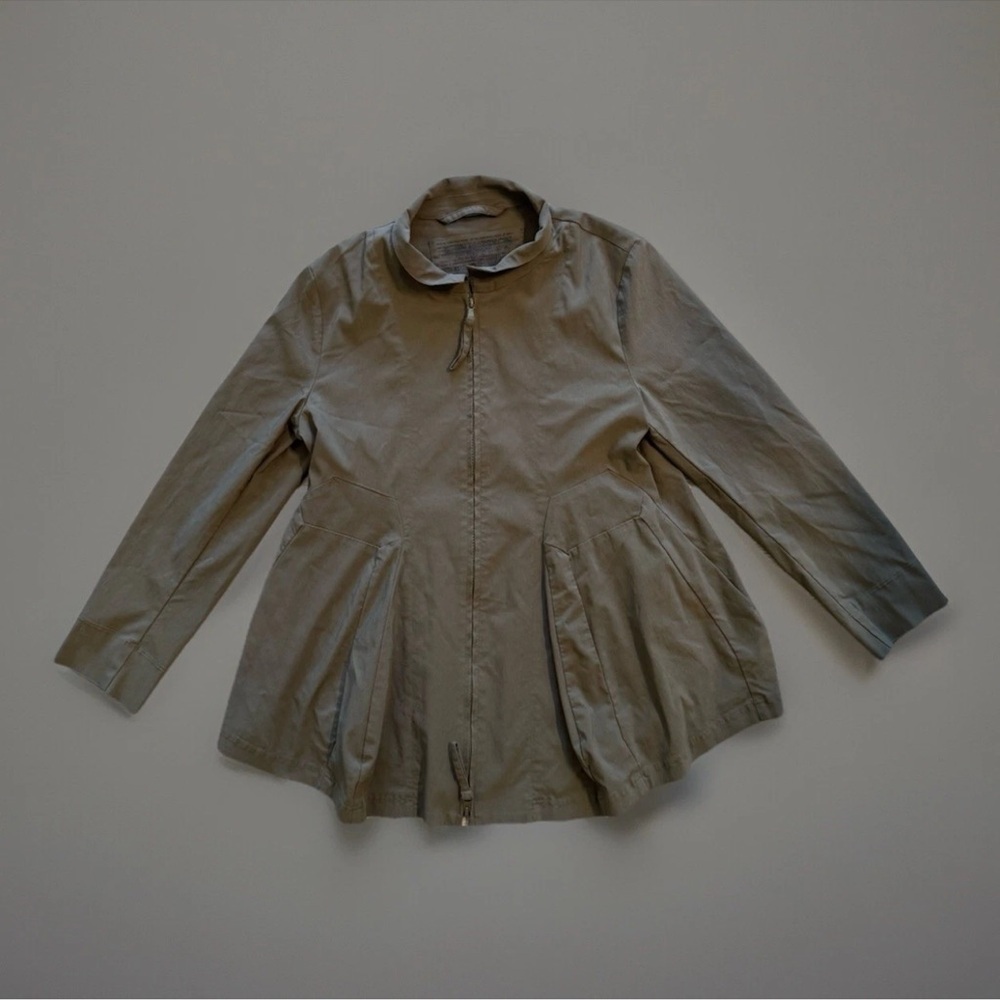 Rundholz Jacket Black Label Sz S Green Lagenlook Artsy Avant Garde Minimal Flare